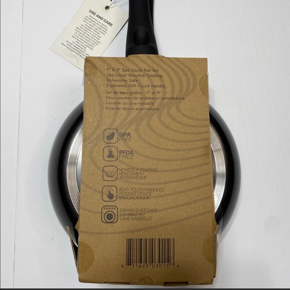 Sedona Set of 2 Aluminum Non-Stick Fry Pans 7" & 9" Dishwasher Safe, Saute Pans - Picture 4 of 8